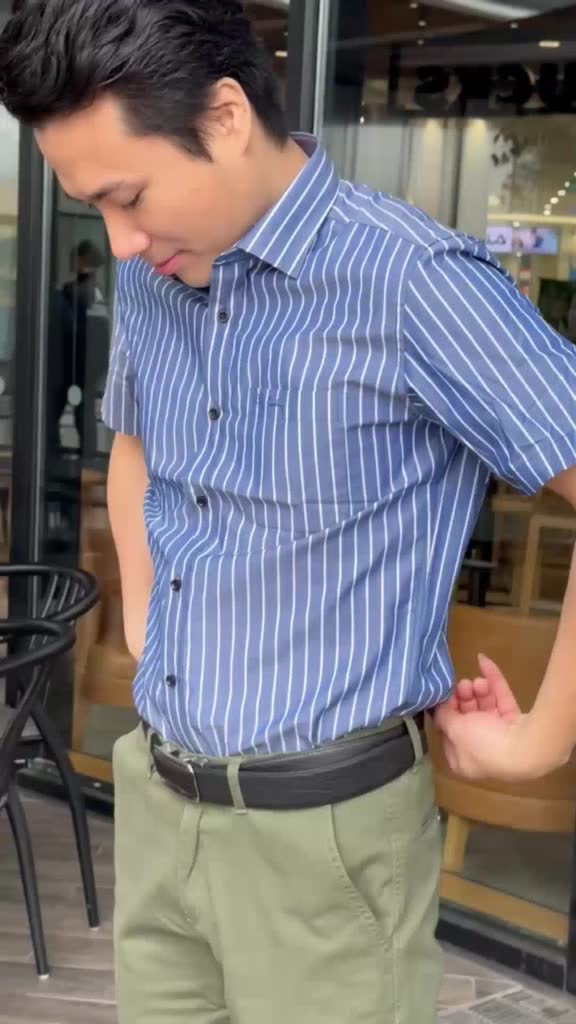 Áo sơ mi nam tay ngắn họa tiết caro cao cấp Pierre Cardin xuất hàn chất cotton không nhăn form regular dễ mặc | BigBuy360 - bigbuy360.vn