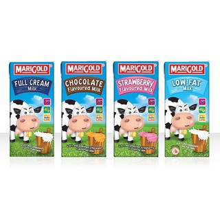 ( Bán sỉ ) Thùng 24 hộp Sữa tươi Marigold 200ml (4 loại)