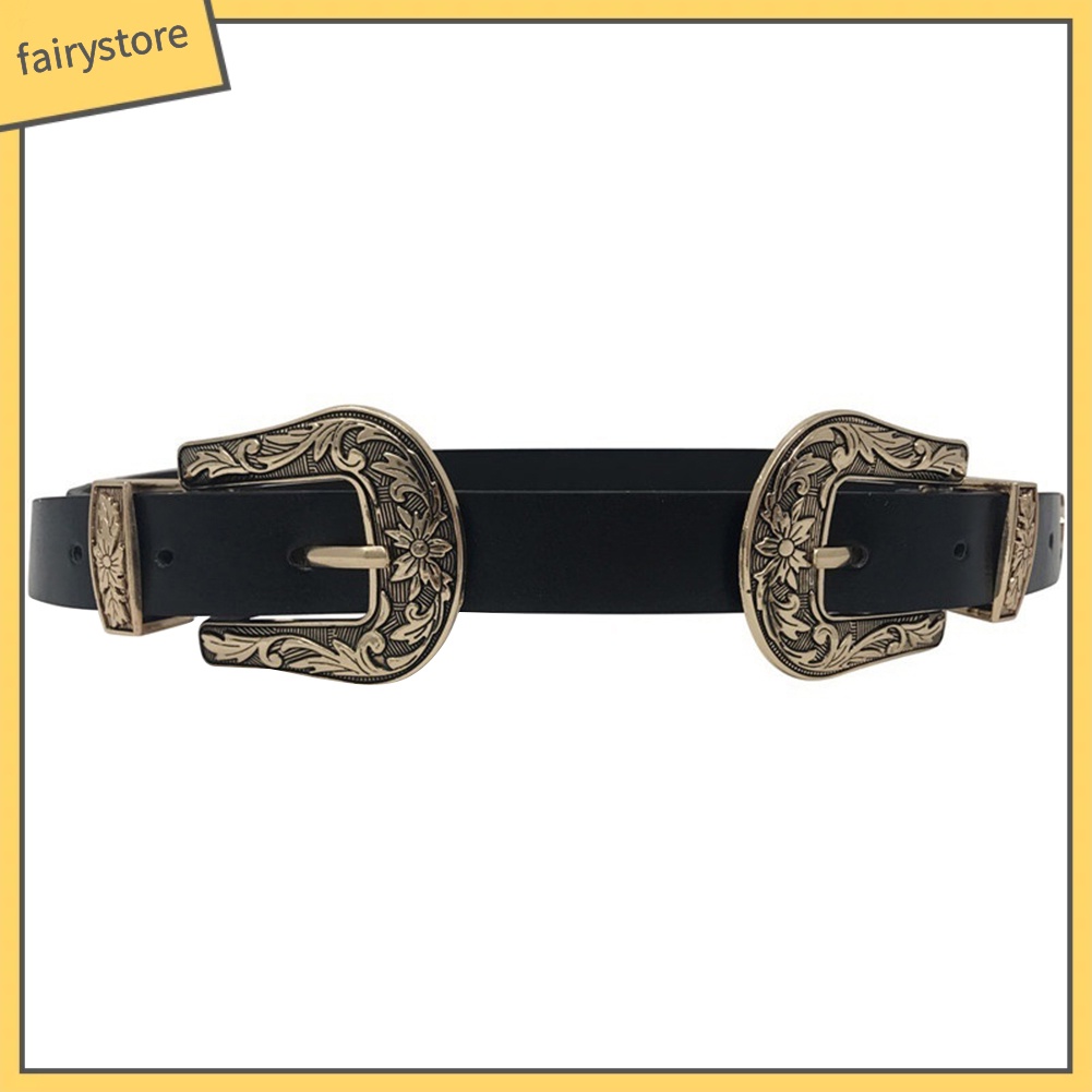 Thắt Lưng Nữ Da Nhân Tạo Phong Cách Cao Bồi Cá Tính