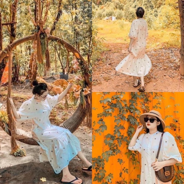 Váy trắng Zara siêu hot, kèm ảnh video hàng về