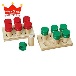 Giáo cụ Montessori - Bộ cảm quan khứu giác Smelling Boxes - ống ngửi