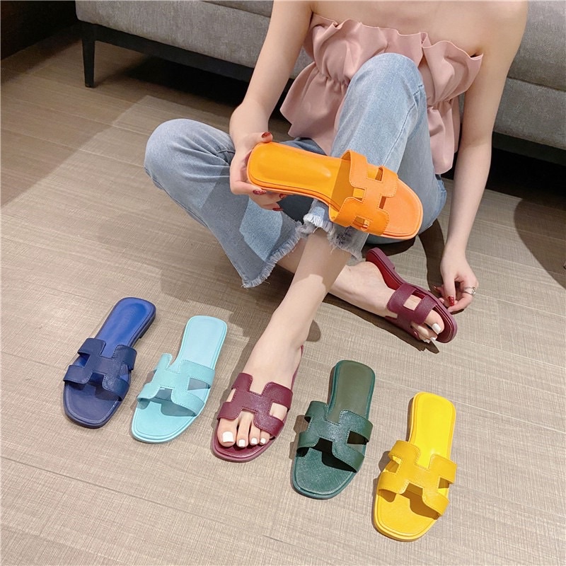Dép Nữ Chữ H Màu Siêu Hot- Dép Bigg size