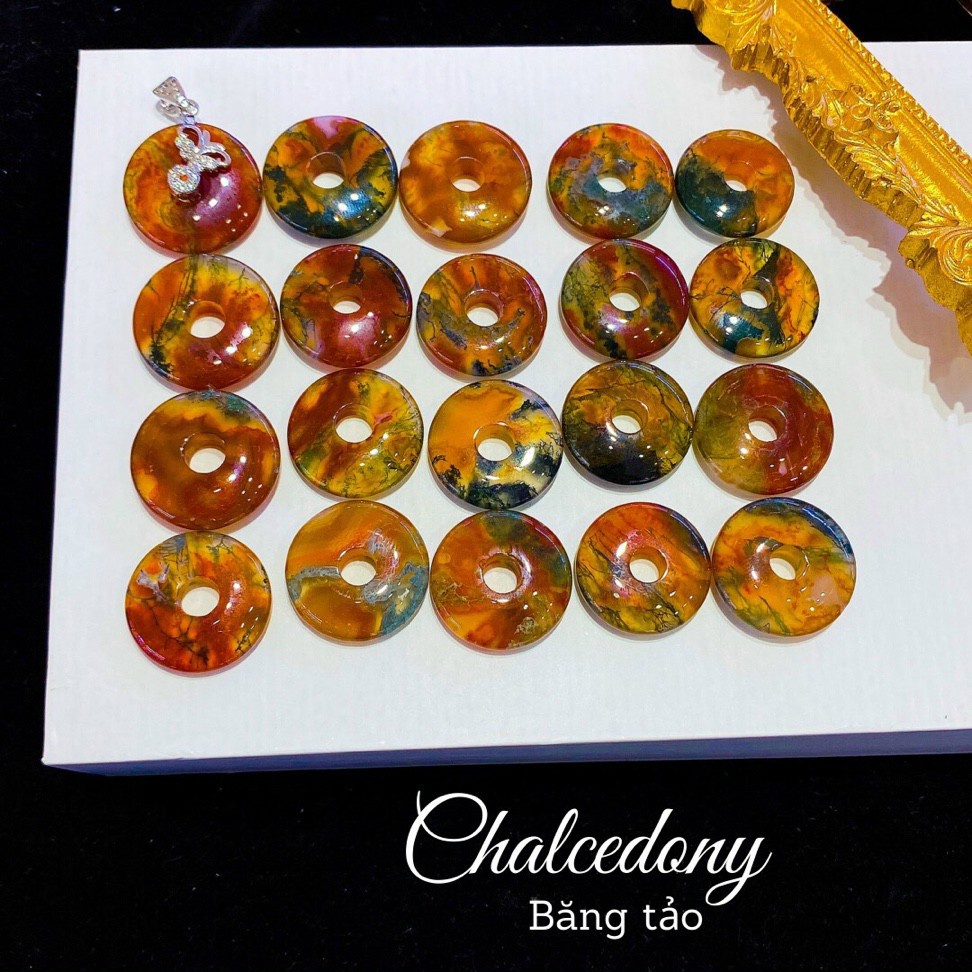 Mặt dây chuyền băng thủy tảo tự nhiên vân đẹp, thu hút tiền tài-tài lộc , may mắn cho bản thân đặc biệt