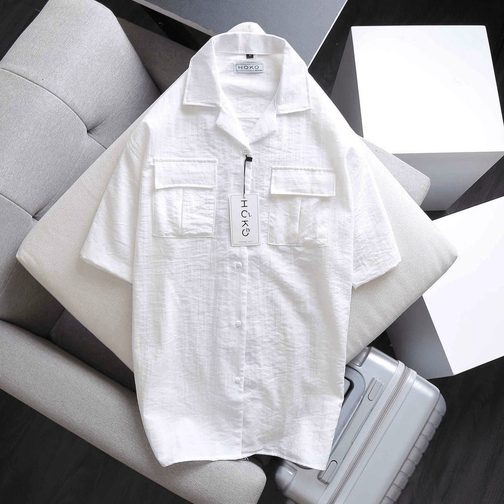 Áo sơ mi nam vải đũi ngắn tay chất đũi siêu xịn cho ae thời trang phong cách mới THỜI TRANG KOKO MI