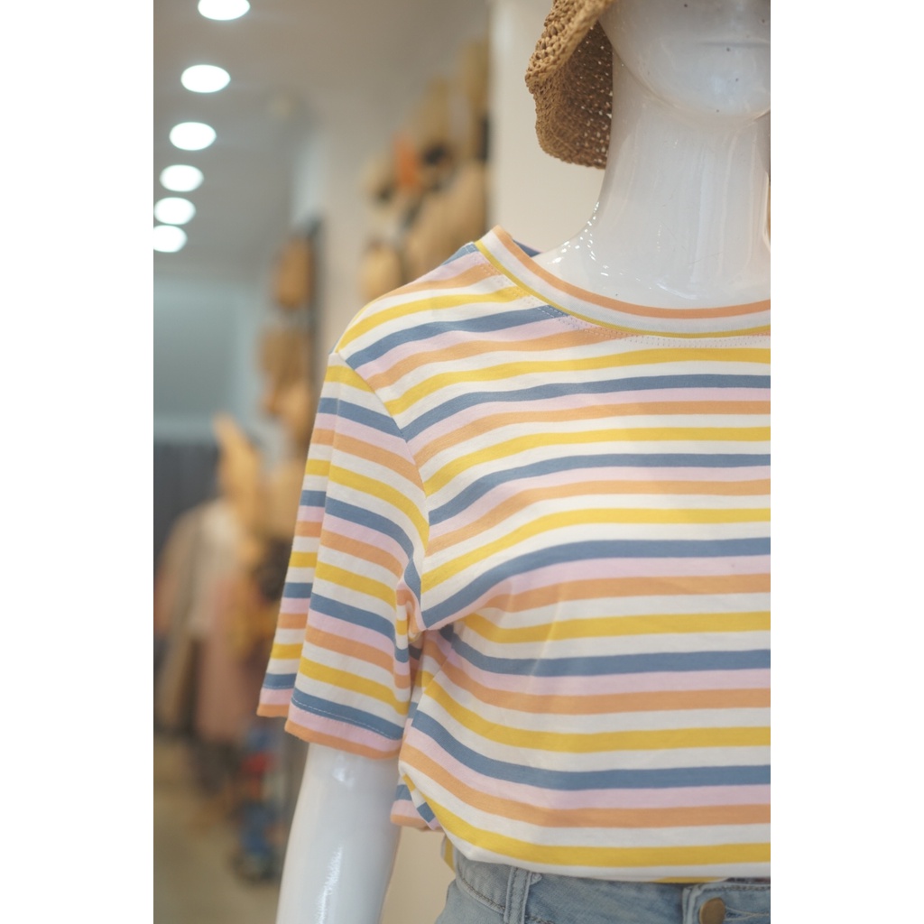 Áo Thun Cotton Sọc Nhỏ 178