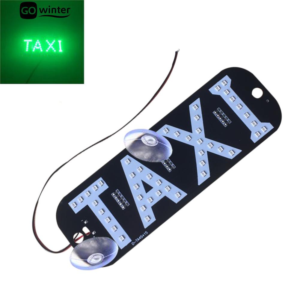 Đèn Led chữ TAXI kèm hai giác hút tiện lợi