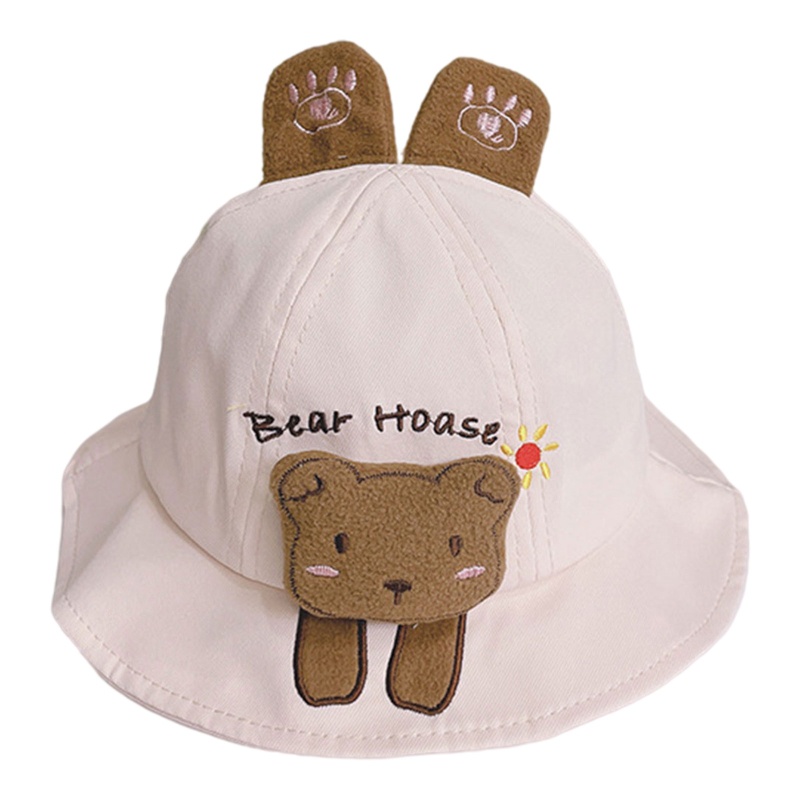 Nón Tai Bèo Thêu Họa Tiết Dễ Thương Thời Trang Cho Bé