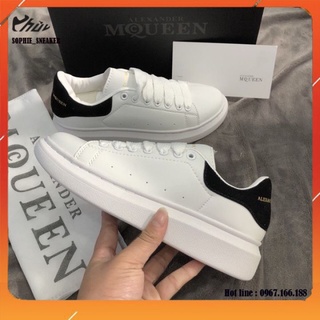 Giày mc queen 💝full box bill💝 giày mcq gót nhung đen tăng chiều cao 5cm đủ size cho nam và nữ