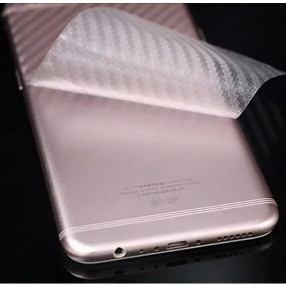 Miếng skin dán lưng Carbon 3D Chống Trầy Xước Bảo Vệ Mặt Sau Oppo Realme C21Y C21 C11 2021