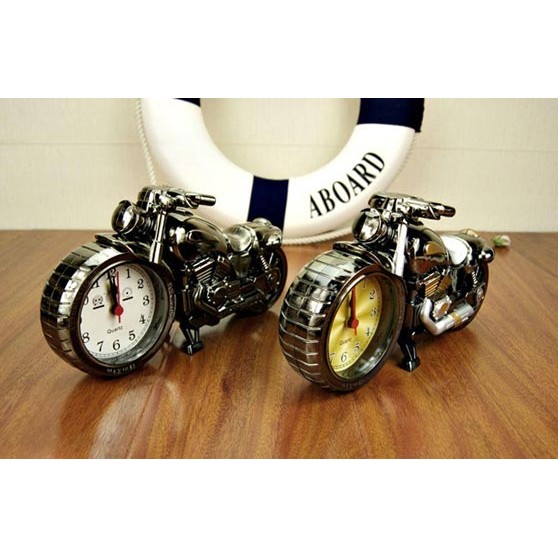 ĐỒNG HỒ ĐỂ BÀN HÌNH XE MOTO, Đồng hồ để bàn phân khối lớn ALarm