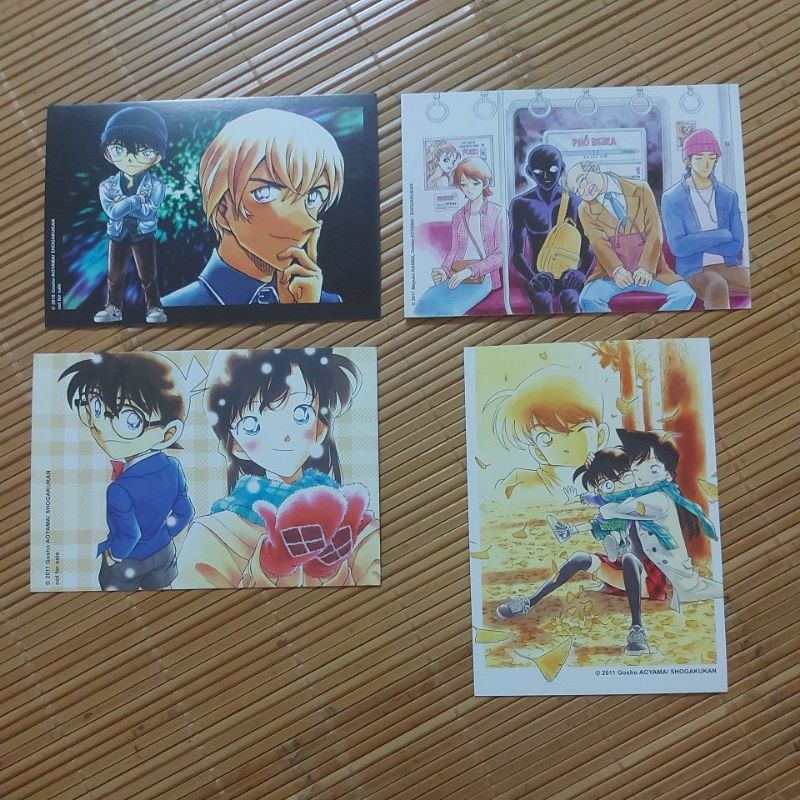 Post Card Thám tử lừng danh Conan và Postcard chàng hung thủ số nhọ