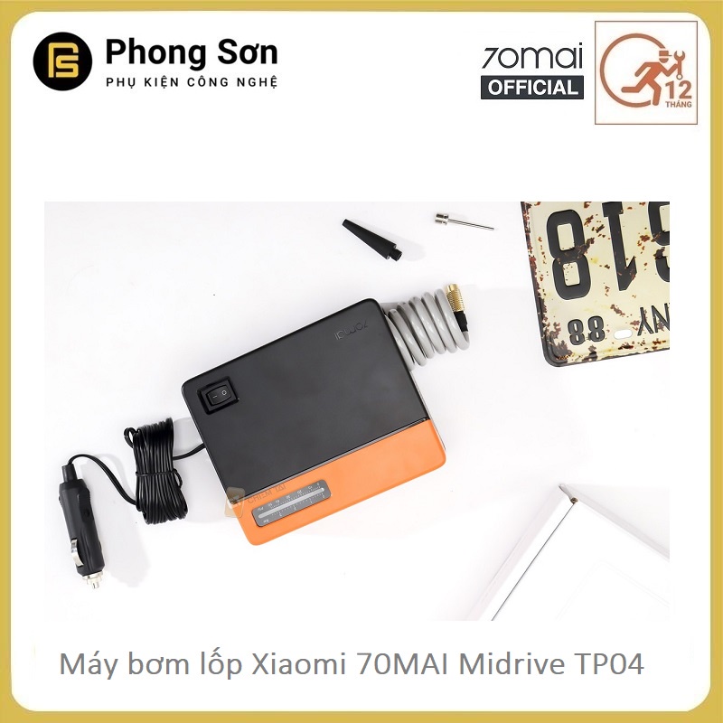 Máy bơm lốp xe ô tô Xiaomi 70MAI Midrive TP04- Máy bơm lốp xe hơi 70mai