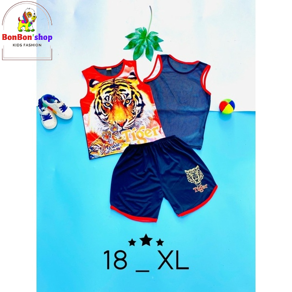 combo 3 bộ, bộ ba lỗ lưới cho bé trai siêu mát, mẫu ngẫu nhiên
