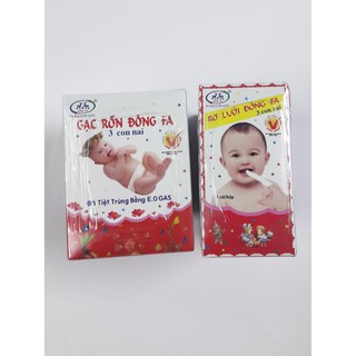 COMBO 10 HỘP RƠ LƯỠI VÀ 5 HỘP BĂNG RỐN CHO BÉ
