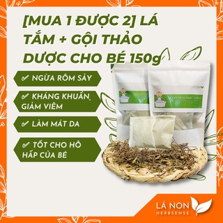 [MUA 1 ĐƯỢC 2] Lá Tắm + Gội Cho Bé Dứt Điểm Rôm Sảy, Mẩn Ngứa Lá Non Dạng Túi Lọc 150gram - 100% Thảo Dược Thiên Nhiên