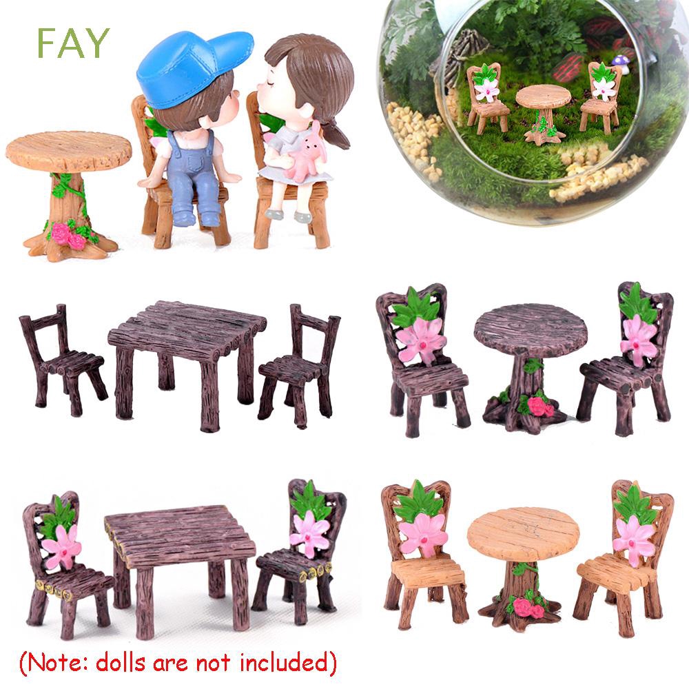 Bộ 3 mô hình tiểu cảnh trang trí nhà cửa khu vườn DIY