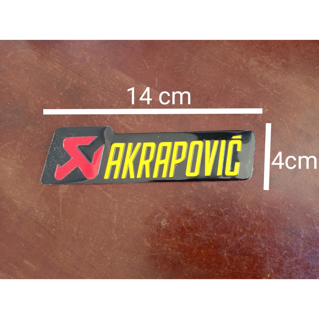 Tem nhôm dán Pô xe Akrapovic