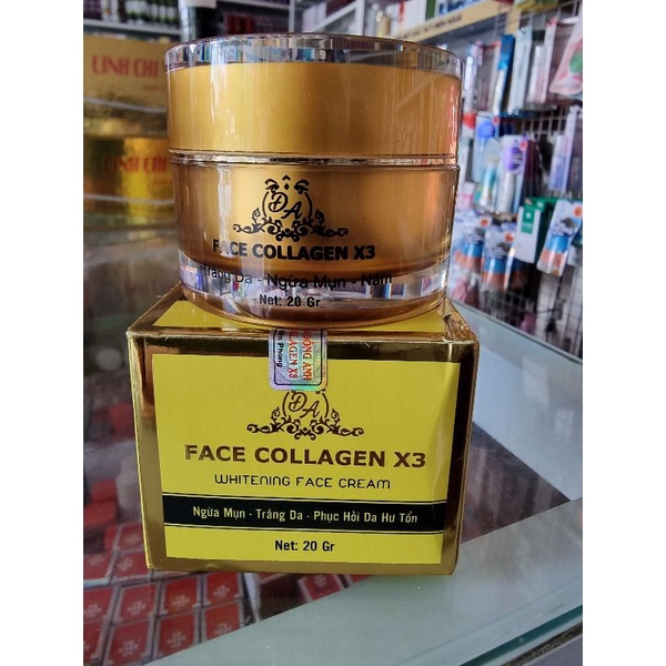 kem face collagen x3 đông anh mụn trắng da 20gr ( chuẩn cty )