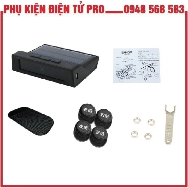 BỘ CẢM BIẾN ÁP SUẤT LỐP TPMS GẮN NGOÀI GỒM 4 VAN CẢM BIẾN AUTO DAREN