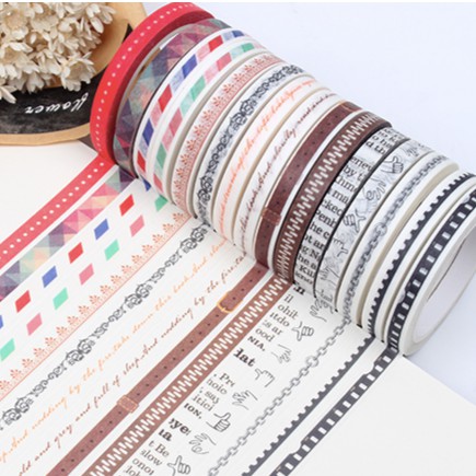 Washi Tape ANT 5mm (Mẫu 4) - Băng keo trang trí 5*7mm