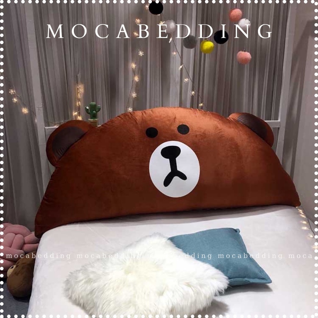 (48 mẫu) Gối Tựa Đầu Giường Hình Thú Dễ Thương 1m5 - Moca Bedding