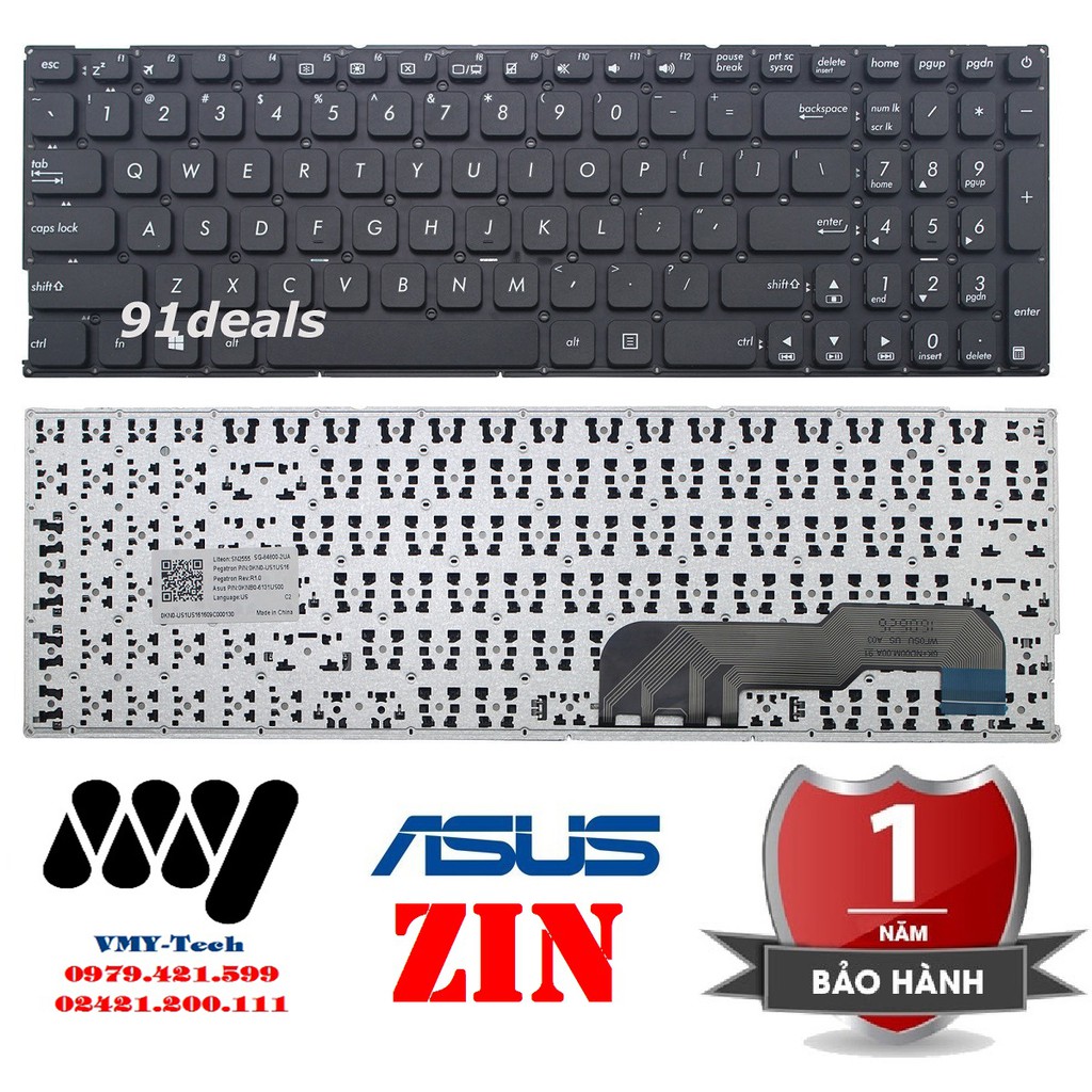 Bàn phím laptop Asus X541 X541U X541UA X541UV X541S X541SA - KeyBoard NEW ZIN