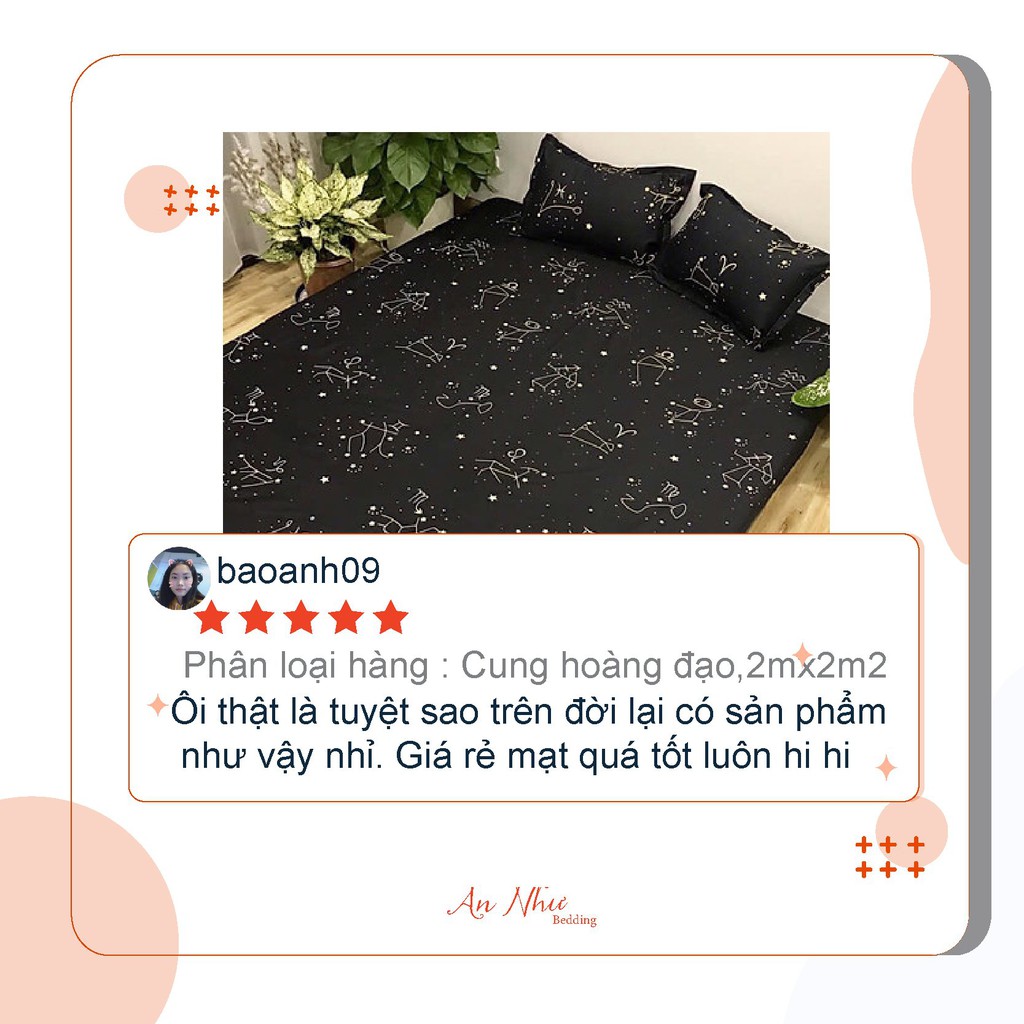 Bộ ga gối 💖m6/m8💖 drap giường poly, ga trải giường + 2 vỏ gối nằm đơn giản An Như Bedding