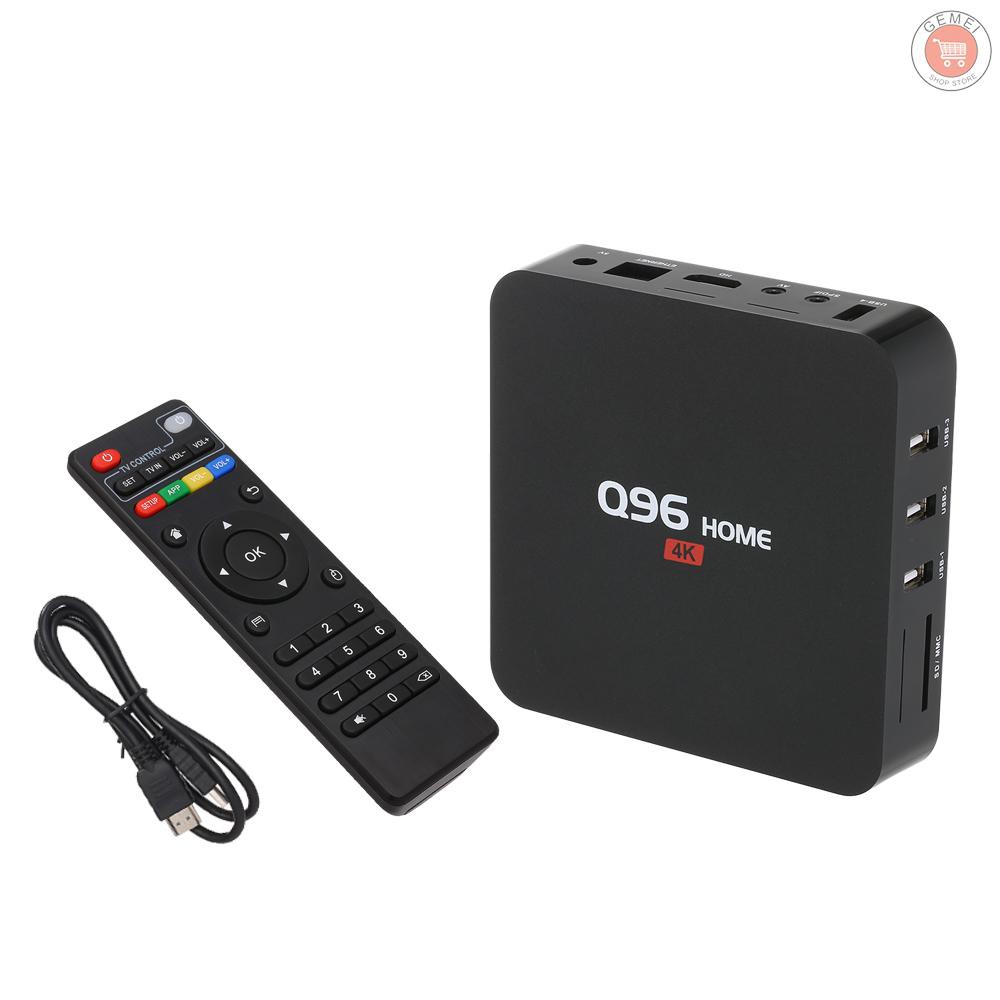 Thiết Bị Chuyển Đổi Tv Thường Thành Smart Tv G & M Q96 Tv Box Android 8.1 Rk3229 Quad Core Uhd 4k Media Player 1gb/8gb 2.4g Wifi H.265 V9 Hd