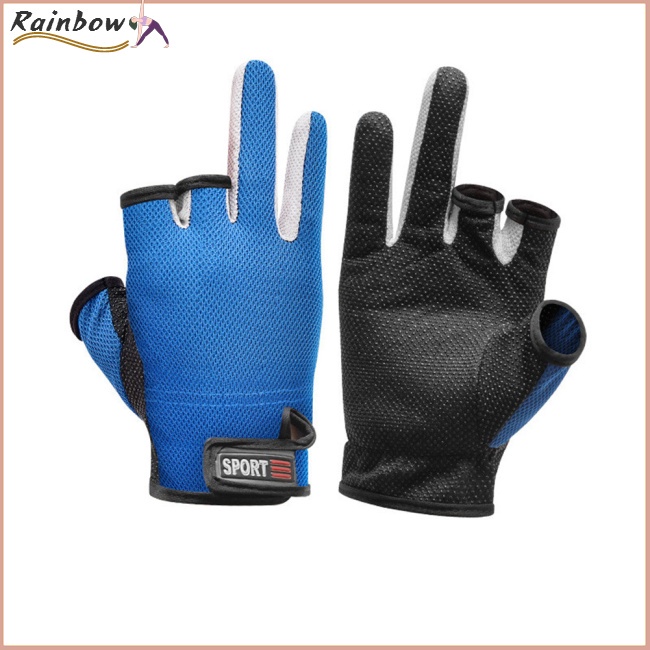 Găng Tay Lưới Câu Cá Thoáng Khí Chống Trượt Chống Ẩm Tiện Dụng