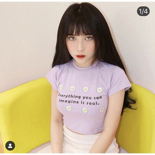 🤡Croptop Nhiều Bông Tím