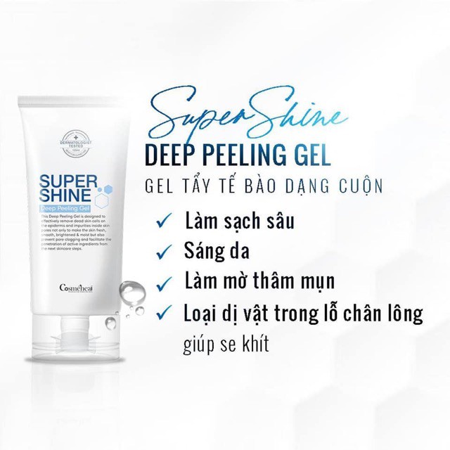 GEL TẨY TẾ BÀO CHẾT COSMEHEAL ❤️FREESHIP❤️ SUPERSHINE DEEP FEELING 120ml