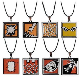 Game Rainbow Six Siege Pendant Leather Rope Necklace Collectibles Gift Souvenir