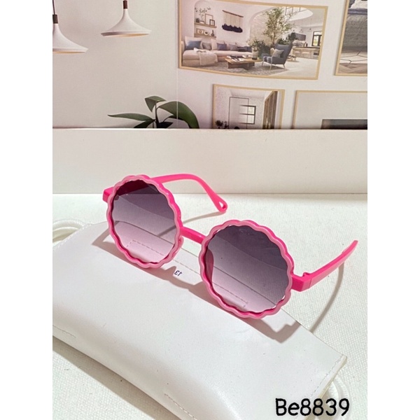 Kính mát mat em bé chống UV400, thiết kế mắt tròn dễ đeo, màu sắc thời trang