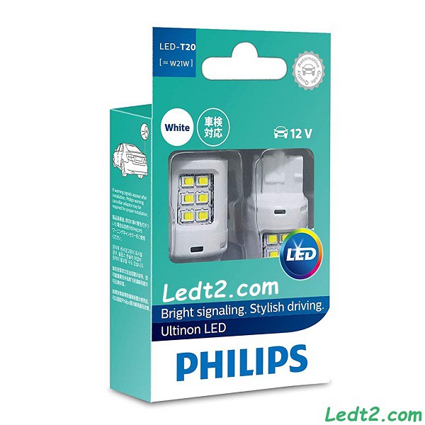 [LEDT2 ISOP] [Bảo hành 5 năm] Đèn Led chân T20 Philips Ultinon [SL : 1 Bóng]