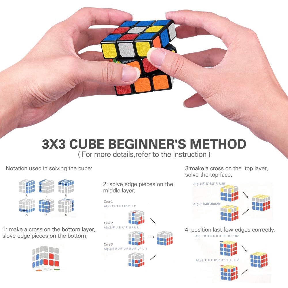 Đồ Chơi Khối Rubik 3x3 X 3 Xoay Mượt Mà 3d Rèn Luyện Trí Não Cho Bé Và Người Lớn