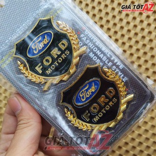 Bộ 2 huy hiệu logo f.o.r.d nổi 3d gắn xe ô tô