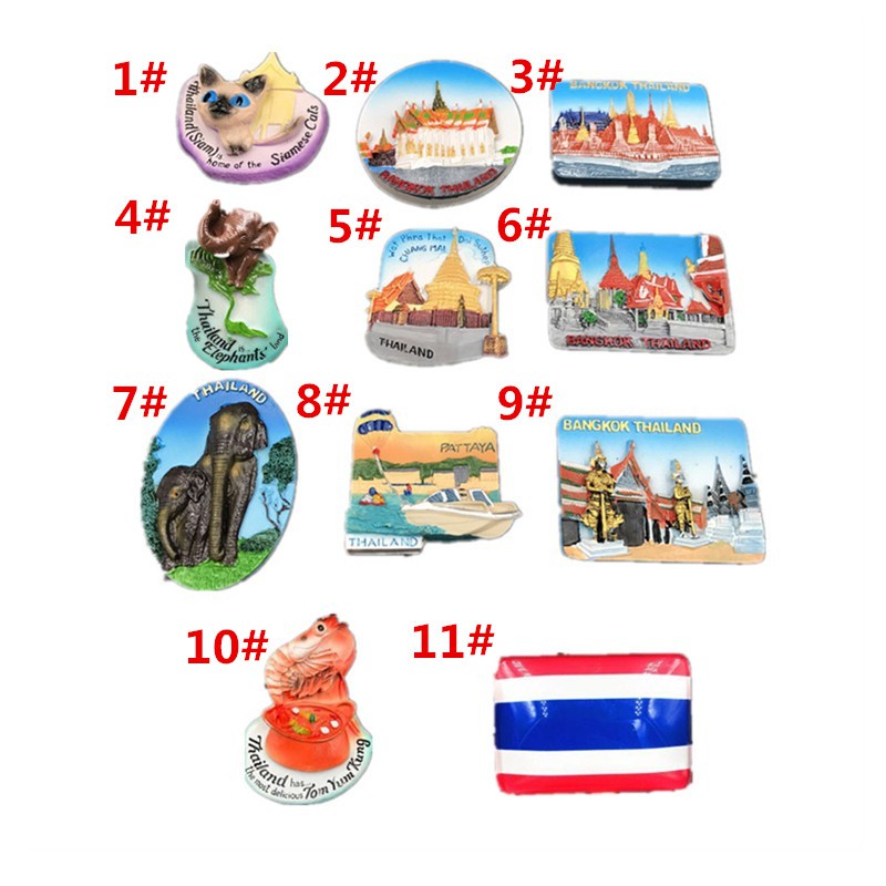 Nam châm dán tủ lạnh phong cách đất nước Thái Lan xinh xắn