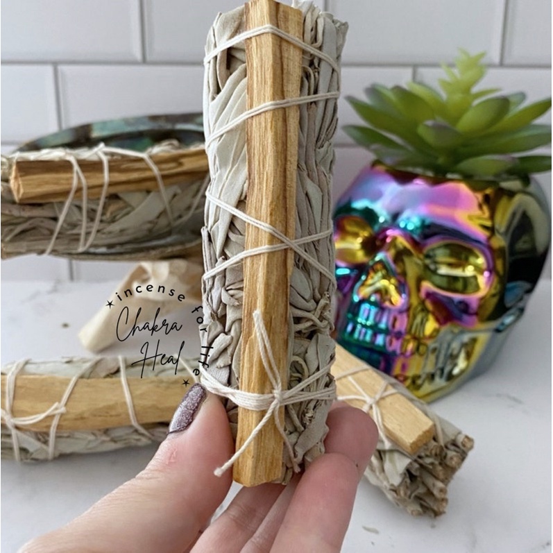 Set Thảo Mộc và Gỗ Palo Santo - Xông Nhà và Thanh Tẩy Năng Lượng l Chakra Heal Incense