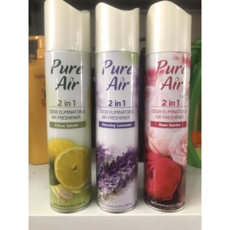 Xịt phòng Pure Air hương chanh 280ml : vàng