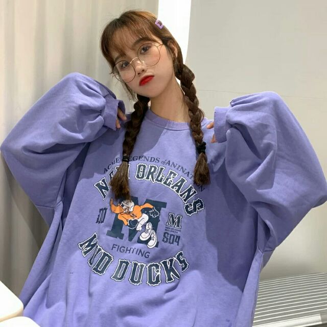 (ORD) Áo sweater ulzzang Áo nỉ da cá ulzzang