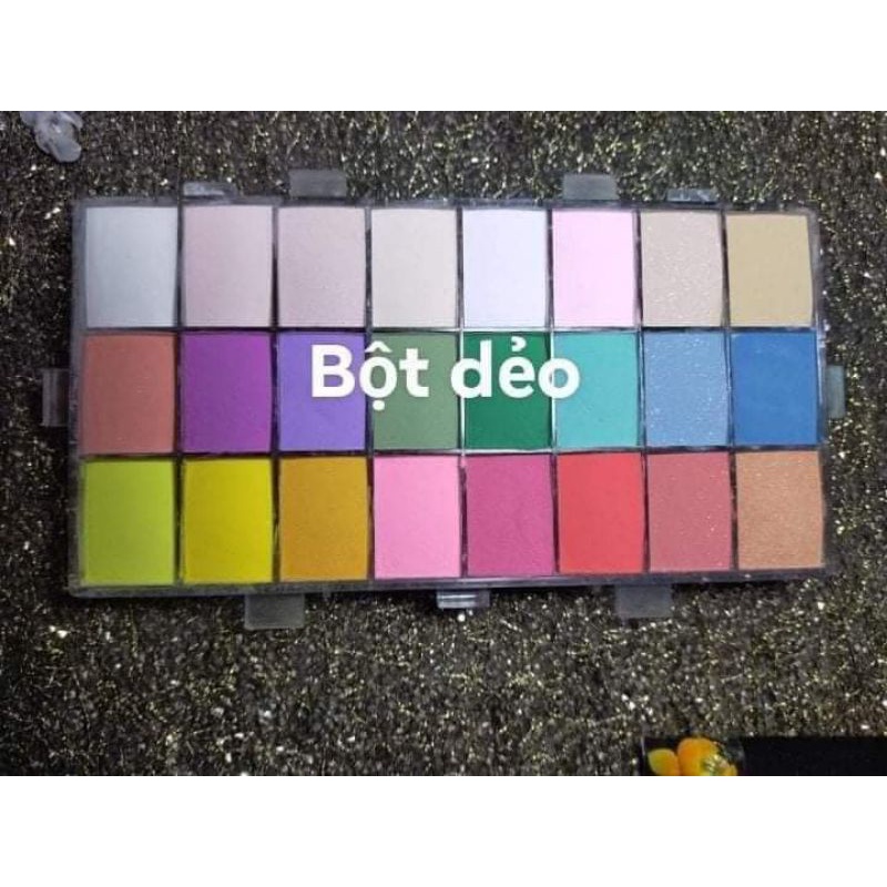Bột đắp hoa nail khay 24 ô