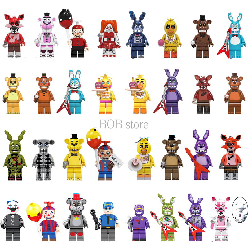 Đồ chơi lắp ráp mô phỏng nhân vật Five Nights at Freddy's