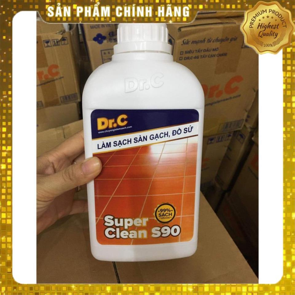 Tẩy xi măng vệ sinh sàn gạch dung dịch tẩy gạch các vết bẩn lâu ngày tẩy rêu mốc Dr.C 1000ml