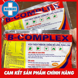Gói 100g BCOMPLEX cung cấp các vitamin nhóm B, hỗ trợ tiêu hóa, nâng cao sức đề kháng, chống rụng lông, mọc lông nhanh