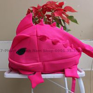 combo balo khủng long và nón khủng long cá mập (siêu cute)