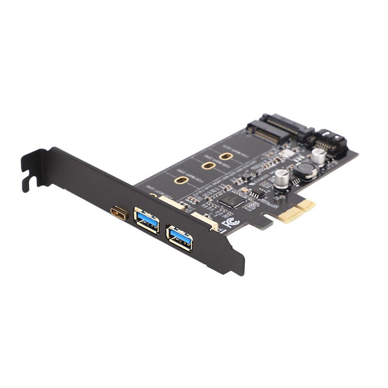 Thẻ Chuyển Đổi Usb 3.0 & Type-C M.2 Pcie M2 Ssd Sata B Key Sang Pci-E 2280 2260 2242 2230 Ngff