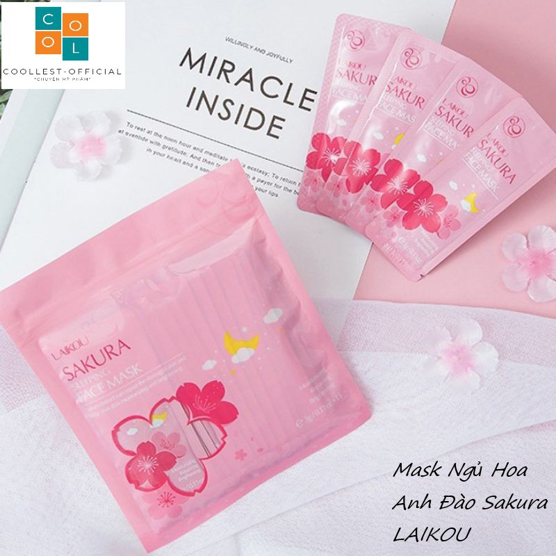 Mặt Nạ Ngủ 💕𝑭𝒓𝒆𝒆𝒔𝒉𝒊𝒑💕 Mask Ngủ Hoa Anh Đào Sakura LAIKOU