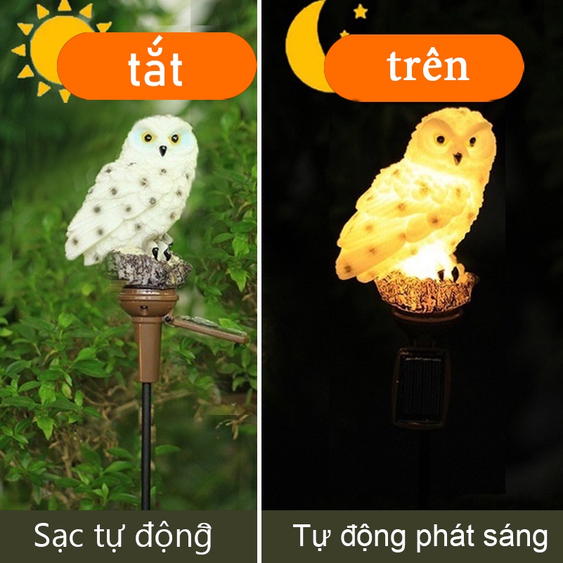 [Hàng sẵn sàng&amp;COD] LED không thấm nước đèn năng lượng mặt trời sân vườn ánh sáng hình con cú cho vườn nhà lối đi dạo bãi cỏ trang trí mặt đất