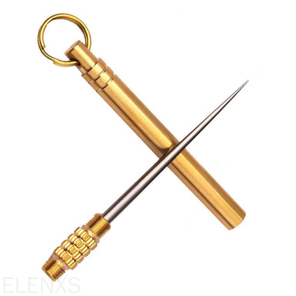 Tăm xỉa răng bằng kim loại kèm phụ kiện đựng tiện dụng khi đi dã ngoại