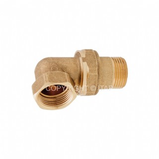 Khớp nối sống( rắc co 90°) đồng Italy phi 17 (DN10), rắc co ống nước phi 17